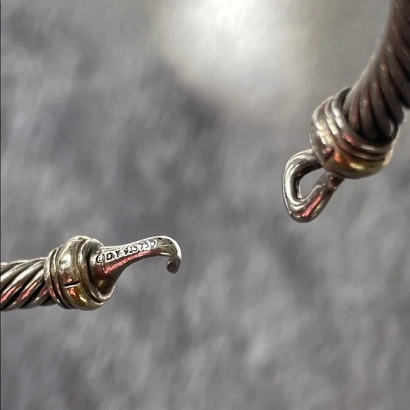 David Yurman Silver and Gold Bracelet - Picture 9 of 12